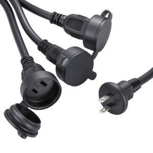 オーム電機 OHM オーム電機 HS-EW3025F3-K 防雨型 フタ付作業用延長コード 三つ又 2.5m 00-4351