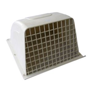 オーム電機 OHM オーム電機 ウェザカバー格子付 25cm換気扇用 ホワイト 00-6555 WK-25W