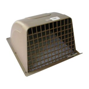 オーム電機 OHM オーム電機 ウェザカバー格子付 25cm換気扇用 ブラウン 00-6556 WK-25B