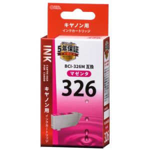 オーム電機 OHM オーム電機 キヤノン互換 BCI-326M 染料マゼンタ 01-4154 INK-C326B-M
