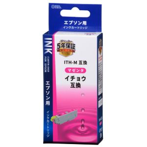 オーム電機 OHM オーム電機 INK-EITHB-M エプソン互換 イチョウ マゼンタ 01-4303