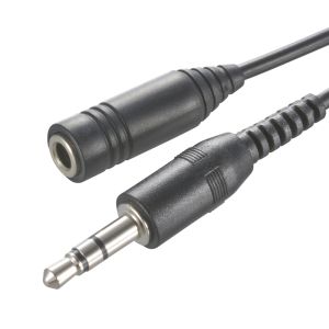 オーム電機 OHM オーム電機 EAR-6517 イヤホン延長コード ステレオ音声用 2m ブラック 01-6517