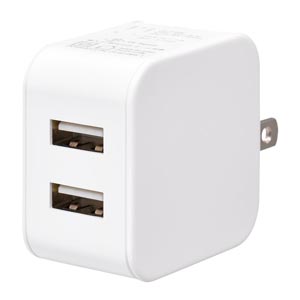 オーム電機 OHM オーム電機 MAV-AUA12W-W AC充電器 12W Type-A×2