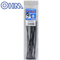 オーム電機 OHM オーム電機 ロックタイ 耐候 250mm 15本入 黒 LT-25015BK 04-3151