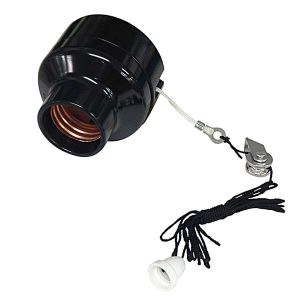 オーム電機 OHM オーム電機 プルスイッチ付き レセプタクル 04-7673 HS-L26PRT-G