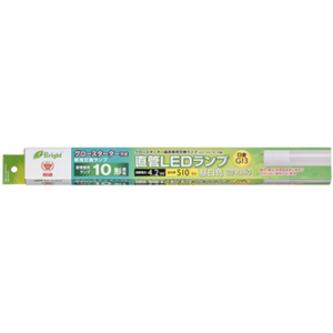 オーム電機 OHM オーム電機 直管LEDランプ 10形相当 G13 昼白色 グロースタータ器具専用 06-0911 LDF10SS・N/4/5