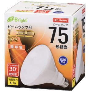 オーム電機 OHM オーム電機 LED電球 ビームランプ形 散光形 75形相当 E26 電球色 06-3121 LDR7L-W20/75W