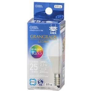 オーム電機 OHM オーム電機 LDA2D-G-E17 RA  LED電球小形E17 25形相当 昼光色