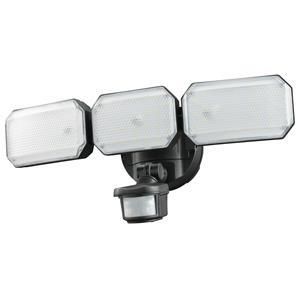 オーム電機 OHM オーム電機 LS-B313 monban 防犯センサーライト 3灯 リチウム充電池式 2500ルーメン