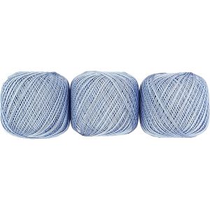 オリムパス オリムパス エミーグランデ レース糸 合細 Col.305 水色系 50g 約218m ｘ 3玉セット EMMY-305