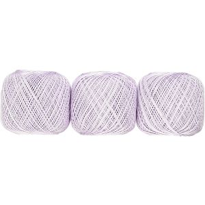 オリムパス オリムパス エミーグランデ レース糸 合細 Col.672 パープル系 50g 約218m ｘ 3玉セット EMMY-672