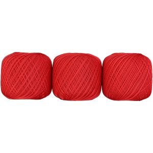 オリムパス オリムパス エミーグランデ レース糸 合細 Col.700 レッド系 50g 約218m ｘ 3玉セット EMMY-700