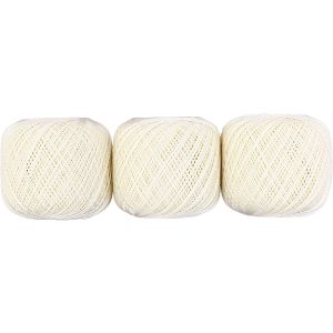 オリムパス オリムパス エミーグランデ レース糸 合細 Col.804 クリーム系 50g 約218m ｘ 3玉セット EMMY-804