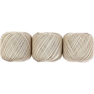 オリムパス オリムパス エミーグランデ レース糸 合細 Col.731 ベージュ系 50g 約218m ｘ 3玉セット EMMY-731