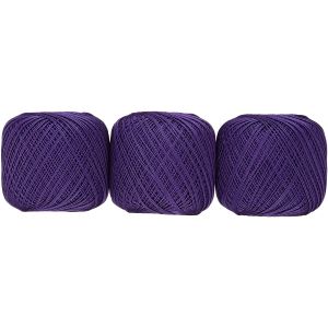オリムパス オリムパス エミーグランデ レース糸 合細 Col.676 パープル系 50g 約218m ｘ 3玉セット EMMY-676