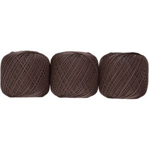 オリムパス オリムパス エミーグランデ レース糸 合細 Col.739 ブラウン系 50g 約218m ｘ 3玉セット EMMY-739