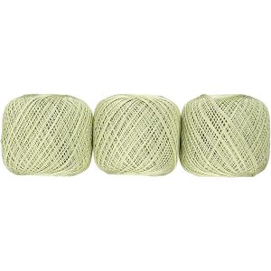オリムパス オリムパス エミーグランデ レース糸 合細 Col.241 黄緑系 50g 約218m ｘ 3玉セット EMMY-241