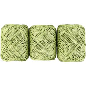オリムパス オリムパス エミーグランデ ハーブス レース糸 合細 Col.273 黄緑系 20g 約88m 3玉セット HERBS-273