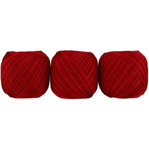 オリムパス オリムパス エミーグランデ カラーズ レース糸 合細 Col.188 レッド系 10g 約44m 3玉セット EMMYC-188
