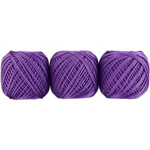 オリムパス オリムパス エミーグランデ カラーズ レース糸 合細 Col.675 パープル系 10g 約44m 3玉セット EMMYC-675