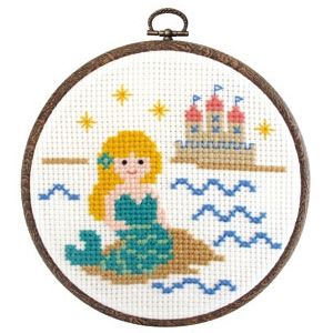 オリムパス オリムパス ししゅう製作キットフープ 人魚姫 7340