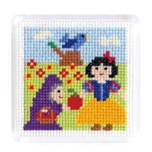 オリムパス オリムパス クロスステッチ 刺しゅうキット ものがたりシリーズ マグネット 白雪姫 白 9061