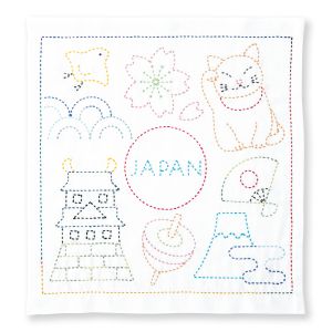 オリムパス オリムパス 刺し子キット 世界を旅する花ふきん JAPAN 391