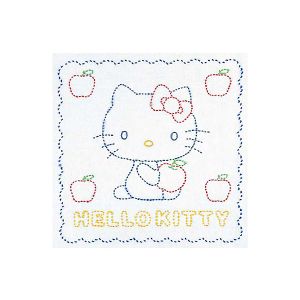 オリムパス オリムパス 刺し子キット ハローキティ花ふきん 白 205