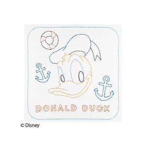 オリムパス オリムパス 刺し子キット ディズニー 花ふきん ドナルドダッグ 白 226
