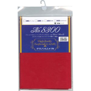 オリムパス オリムパス 刺しゅう布 インディアンカットクロス No.8300 約50×90cm巾 レッド 1038