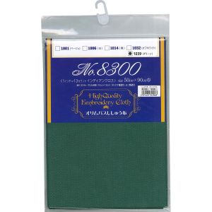オリムパス オリムパス 刺しゅう布 インディアンカットクロス No.8300 約50×90cm巾 グリーン 1039