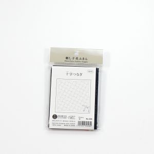 オリムパス オリムパス 刺し子 花ふきん布 パック 208 藍 十字つなぎ