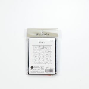 オリムパス オリムパス 刺し子 花ふきん布 パック 212 藍 花刺し