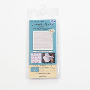 オリムパス オリムパス 刺し子 花ふきん布 パック H-1047 白 亀甲花刺し