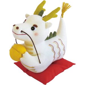 オリムパス オリムパス パッチワークキット ぬいぐるみ 幸せ掴む! 白い龍 PA-564