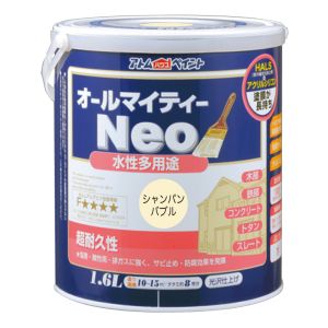 アトムペイント アトムペイント 水性オールマイティーネオ 1.6L シャンパンバブル