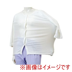 神戸生絲 神戸生絲 390007 GZ6F 薄手 婦人 のびのびワンタッチ肌着7分袖 ホック付 春夏用 オフホワイト M-L