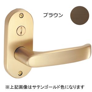 川口技研 川口技研 JL-24-3K-Br 室内用 レバータイプ ハンドル錠 ブラウン色 B/S50mm