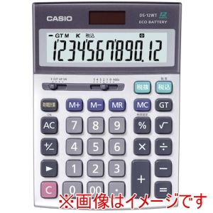 カシオ CASIO カシオ DS-12WT-N 実務電卓