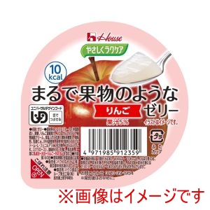 ハウスギャバン ハウスギャバン 528195 091235 やさしくラクケア まるで果物のようなゼリー りんご 60g