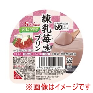 ハウスギャバン ハウスギャバン 503026 091299 やさしくラクケア 練乳苺味プリン 63g