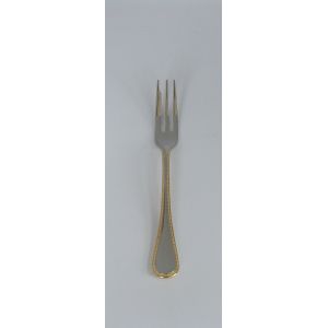 小林工業 小林工業 ラッキーウッド No.18400 18-10 ステンレス フレンチアクセント金彩 ケーキフォーク 139x16