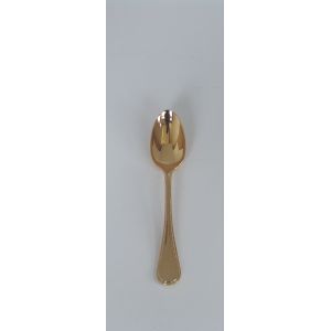 小林工業 小林工業 ラッキーウッド No.38400 18-10 ステンレス フレンチアクセント金仕上 コーヒースプーン 123x24