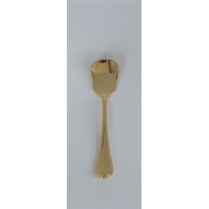小林工業 小林工業 ラッキーウッド No.38400 18-10 ステンレス フレンチアクセント金仕上 アイスクリームスプーン 132x30