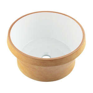 カクダイ KAKUDAI カクダイ 493-264-LW 丸型手洗器 クルミ