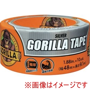 呉工業 KURE 呉工業 NO1787 強力補修テープ ゴリラテープ シルバー 48mm×9.1m×厚さ0.43mm