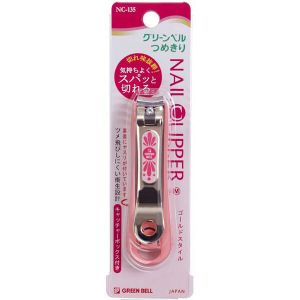 グリーンベル GREEN BELL グリーンベル NC-135 ゴールド爪切M ピンク