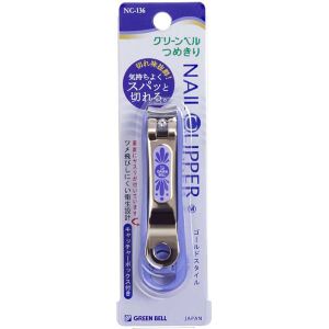 グリーンベル GREEN BELL グリーンベル NC-136 ゴールド爪切M ブルー
