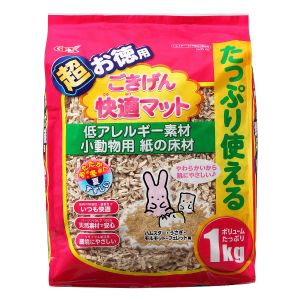 ジェックス GEX ジェックス ごきげん快適マット 超お徳用 1kg うさぎ ハムスター 小動物 床材
