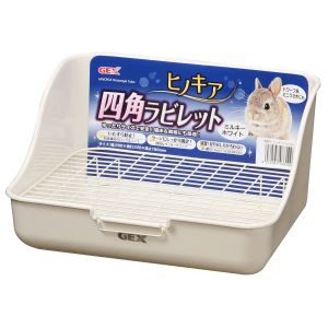 ジェックス GEX ジェックス ヒノキア 四角ラビレット ミルキーホワイト うさぎ兎ウサギ トイレタリー